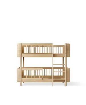 Oliver, WOOD MINI  LOW BUNK BED, Oak