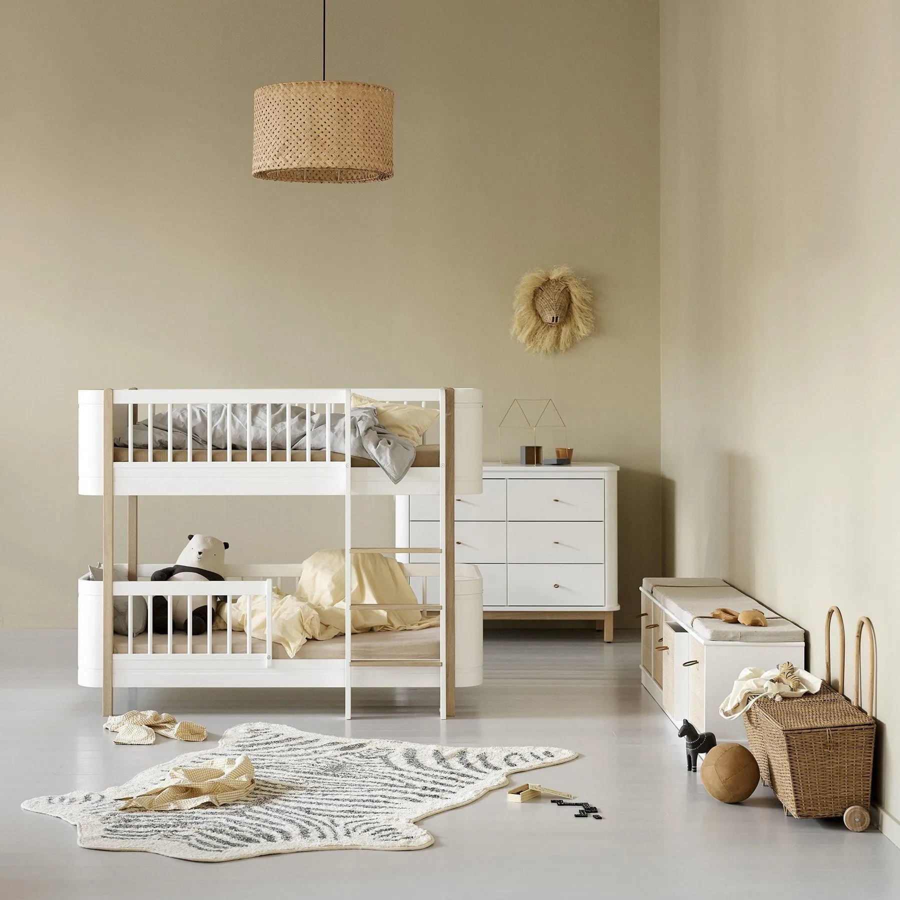 Oliver, WOOD MINI  LOW BUNK BED
