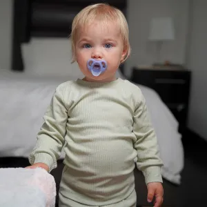 Organic Ribbed Cotton Long Sleeve Set