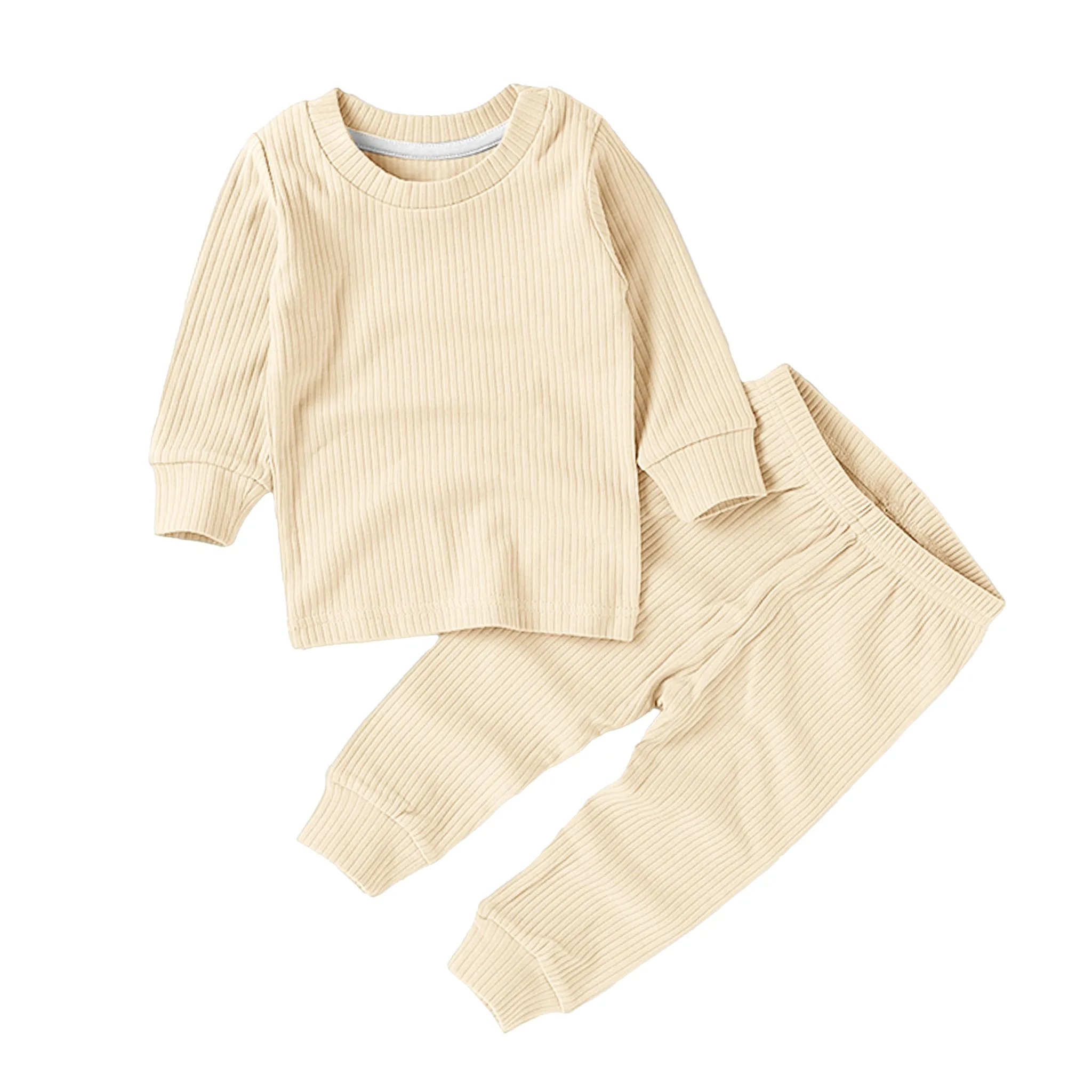 Organic Ribbed Cotton Long Sleeve Set