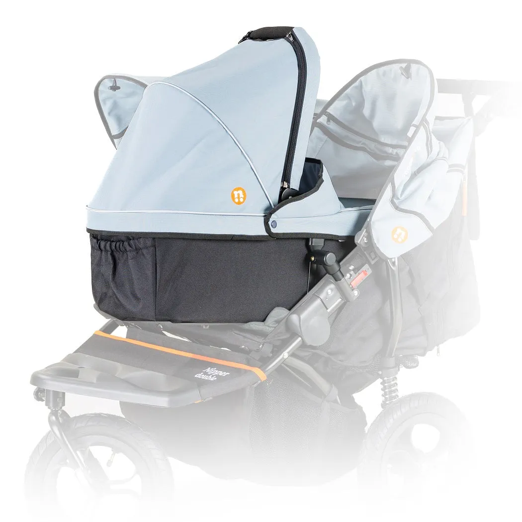 Out n About Nipper DOUBLE v5 Newborn & Toddler Starter Bundle (Rocksalt Grey)