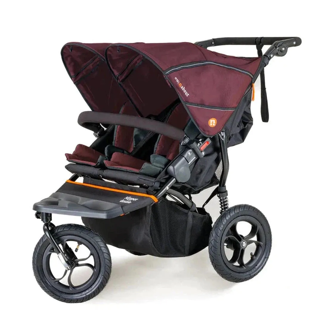Out N About Nipper Double V5 Newborn And Toddler Bundle - Brambleberry Red