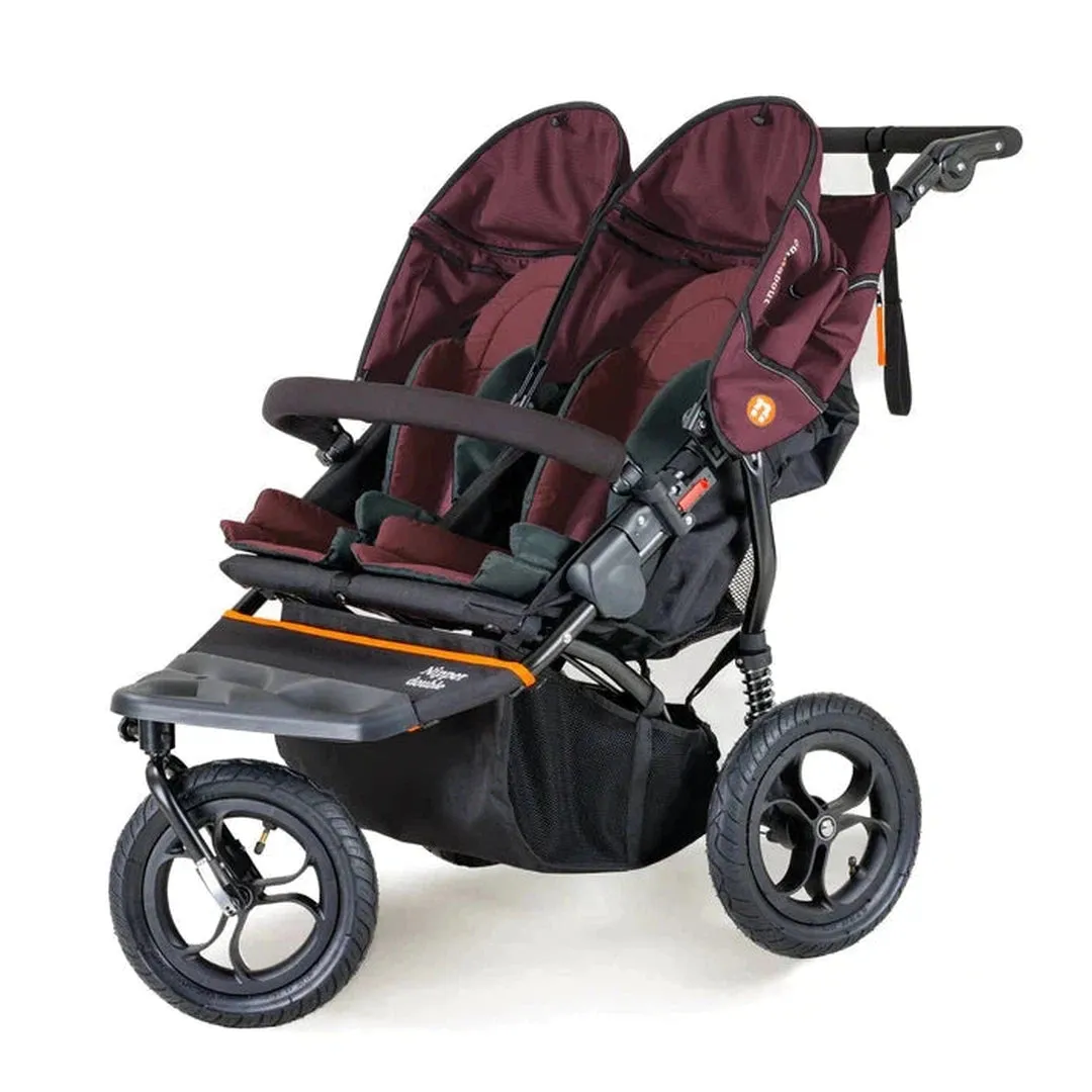 Out N About Nipper Double V5 Newborn And Toddler Bundle - Brambleberry Red