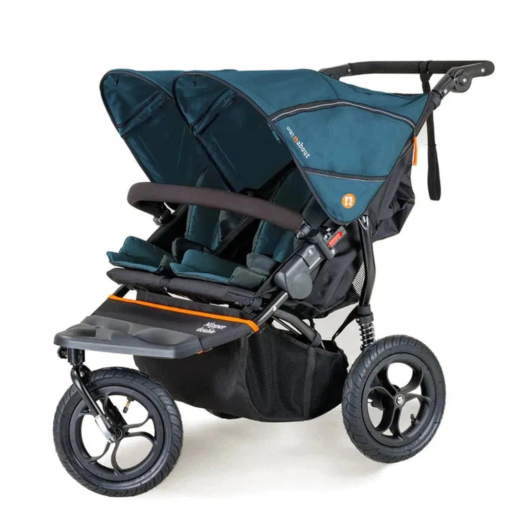 Out N About Nipper Double V5 Newborn And Toddler Bundle - Highland Blue