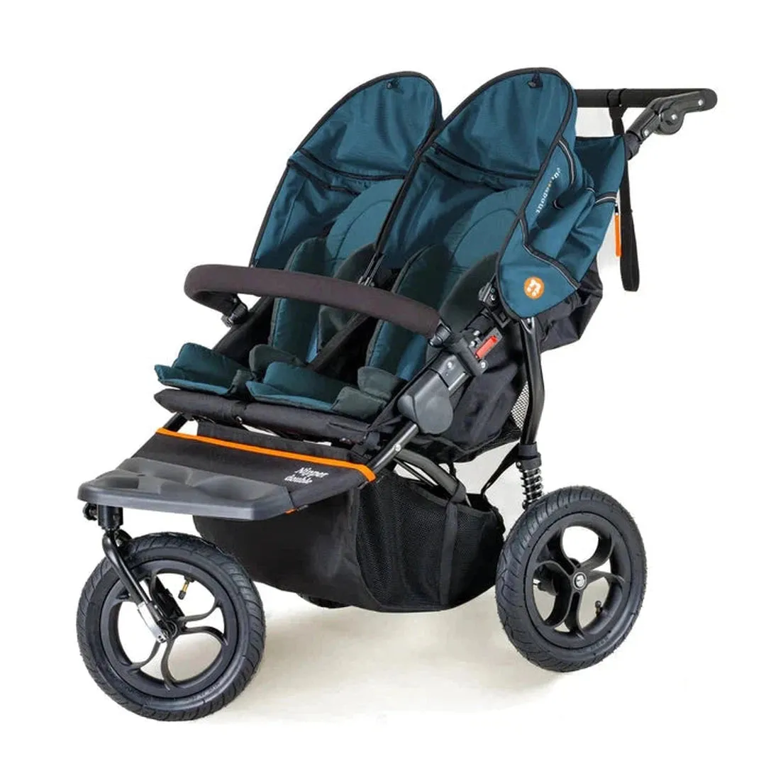 Out N About Nipper Double V5 Newborn And Toddler Bundle - Highland Blue