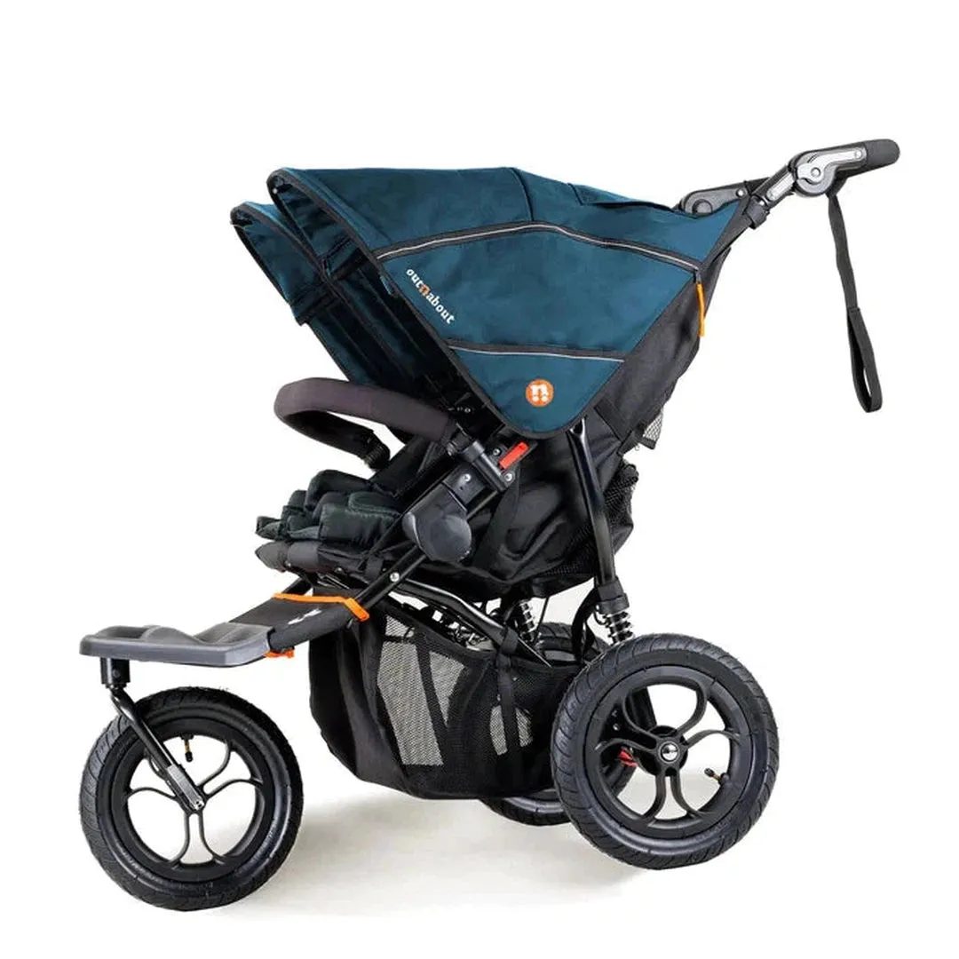 Out N About Nipper Double V5 Newborn And Toddler Bundle - Highland Blue