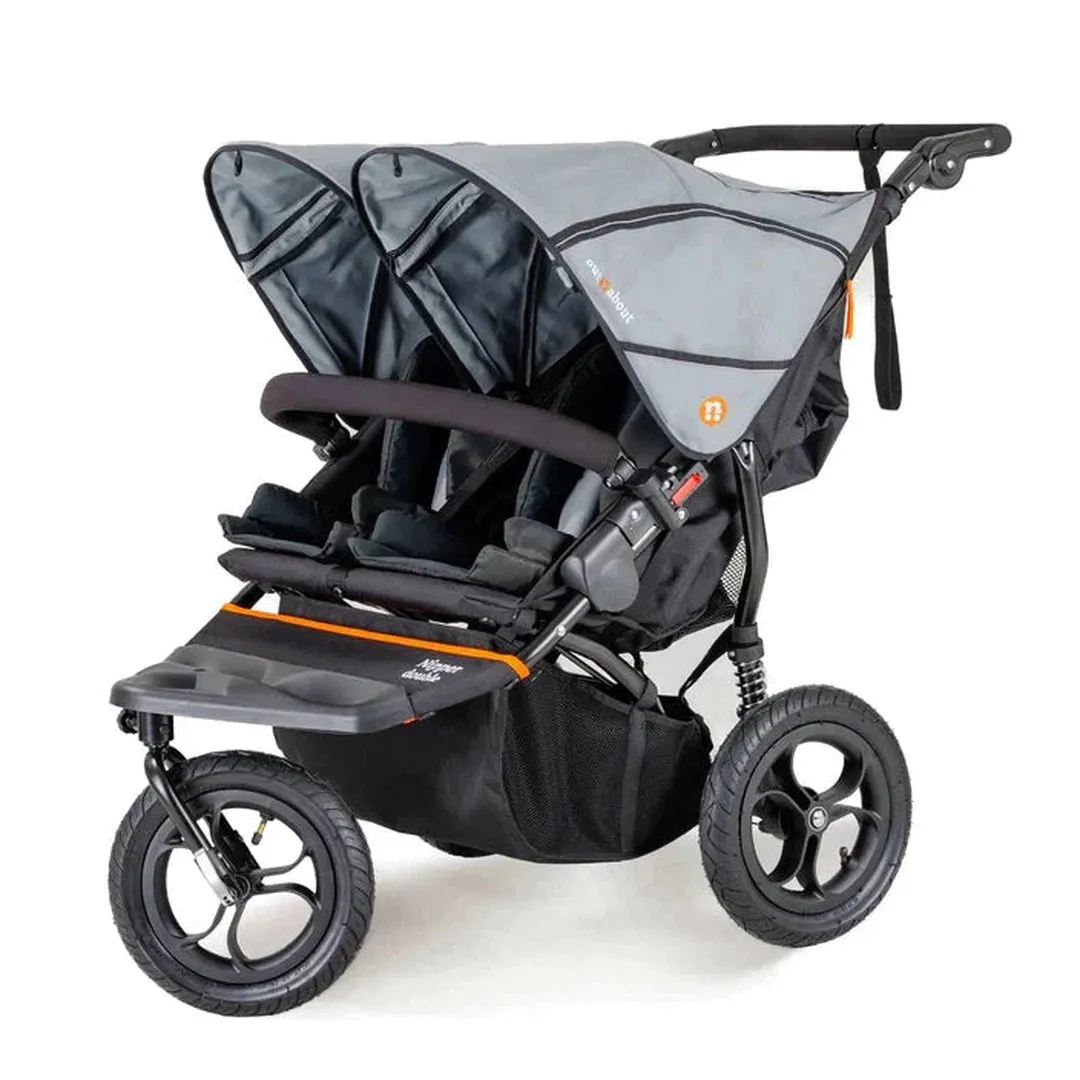 Out N About Nipper Double V5 Newborn And Toddler Bundle - Rocksalt Grey