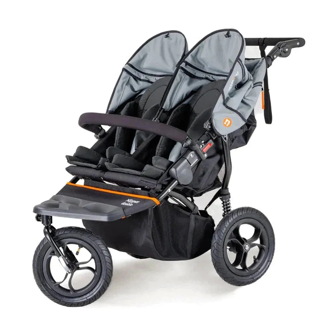 Out N About Nipper Double V5 Newborn And Toddler Bundle - Rocksalt Grey
