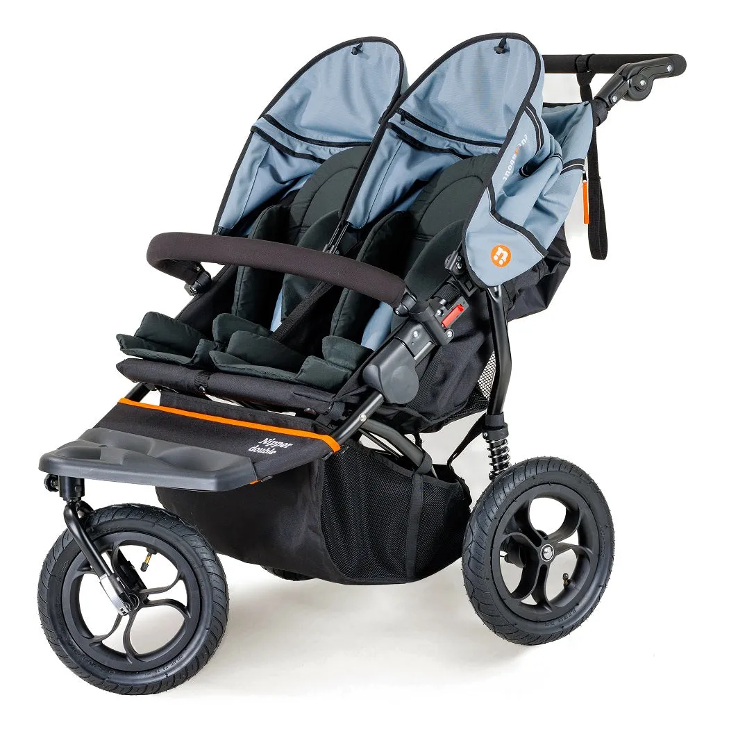 Out n About Nipper DOUBLE v5 Pushchair (Rocksalt Grey)