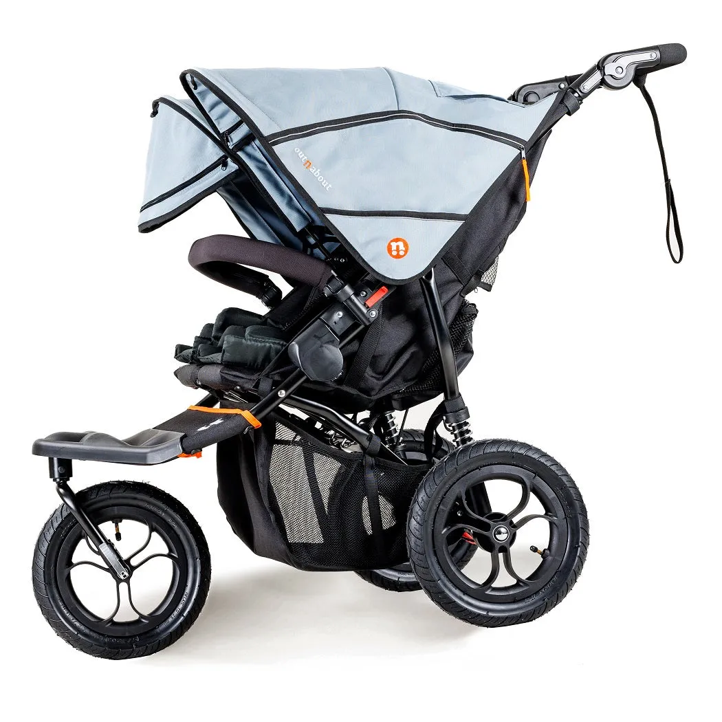 Out n About Nipper DOUBLE v5 Pushchair (Rocksalt Grey)