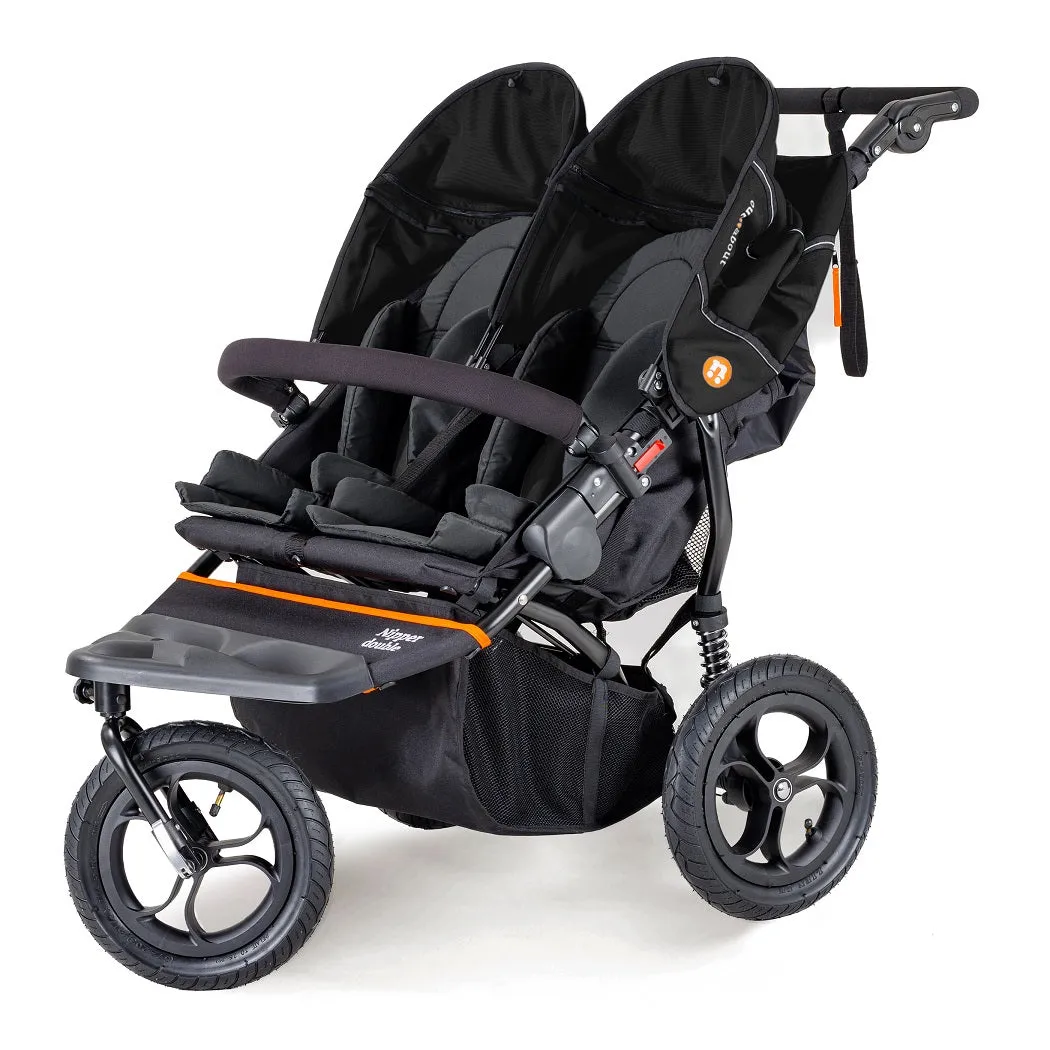 Out n About Nipper DOUBLE v5 Pushchair (Summit Black)