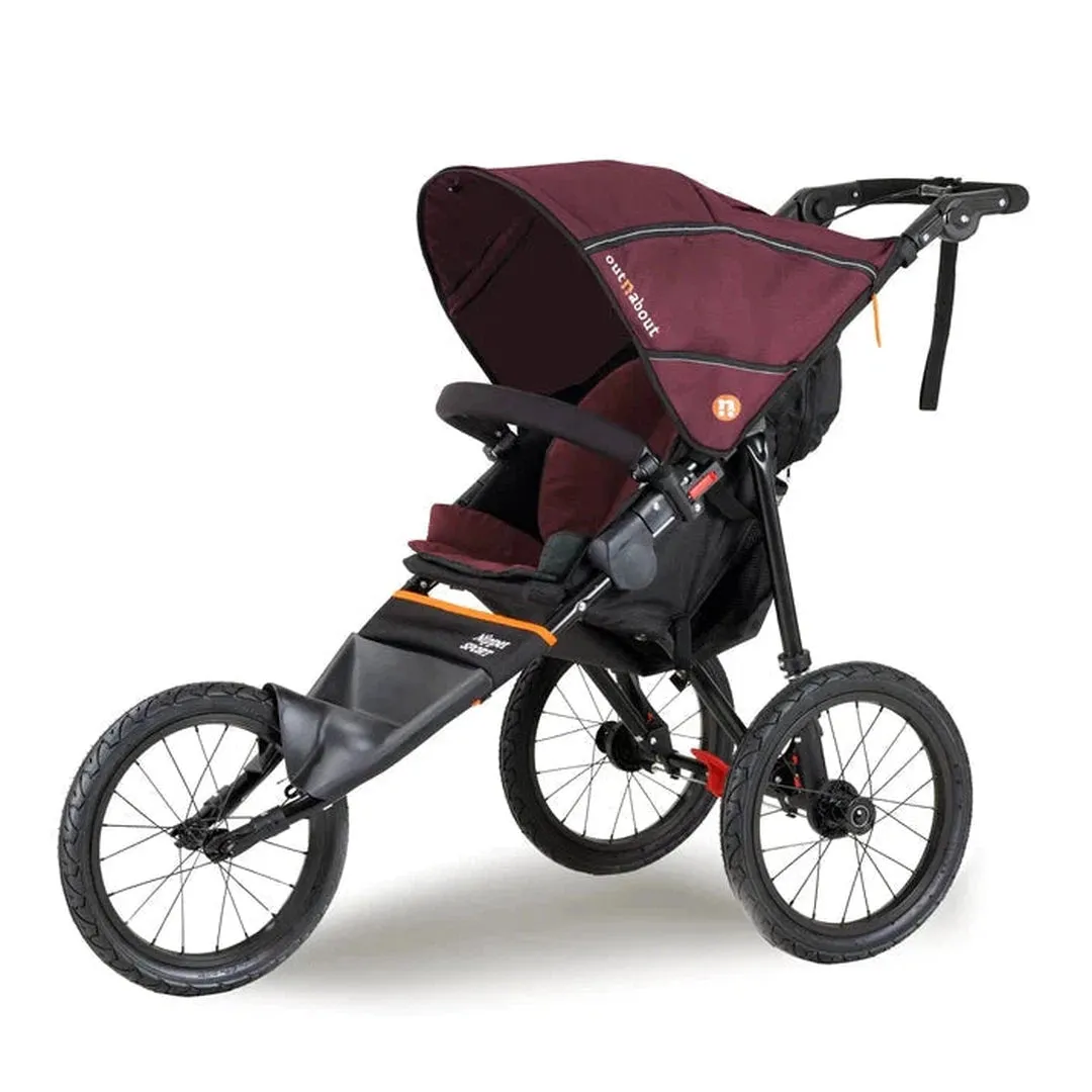 Out N About Nipper Sport V5 Adventure Bundle - Brambleberry Red