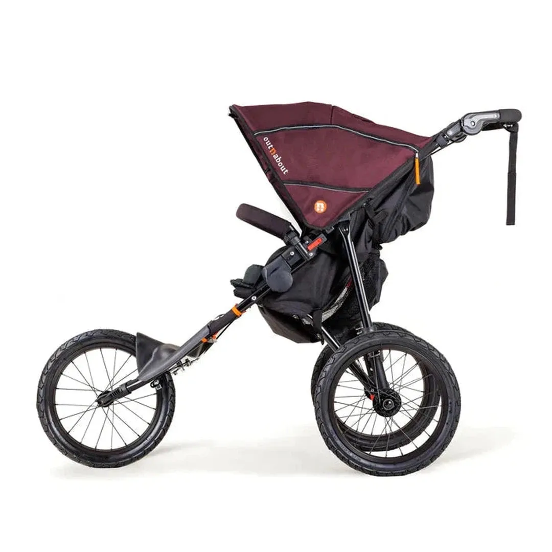 Out N About Nipper Sport V5 Adventure Bundle - Brambleberry Red