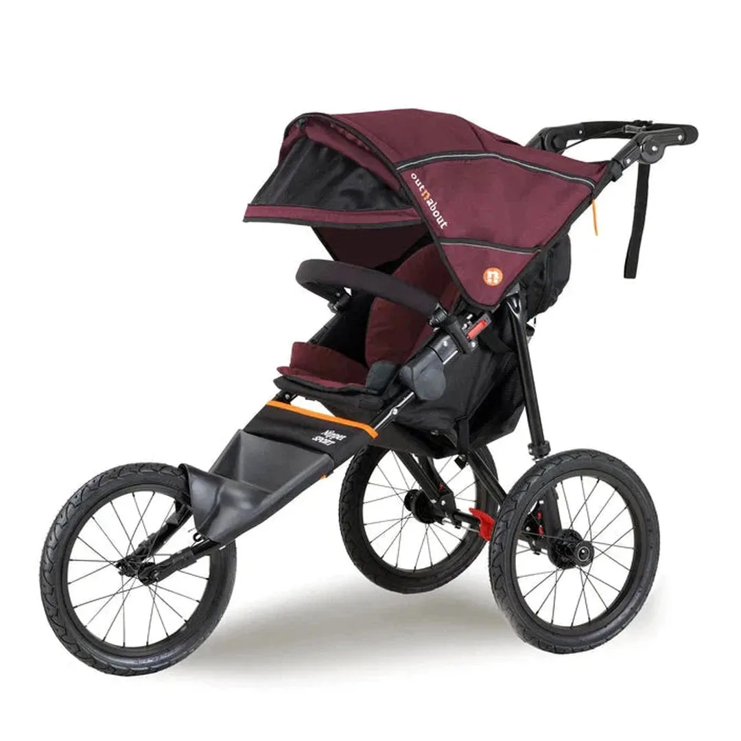 Out N About Nipper Sport V5 Adventure Bundle - Brambleberry Red