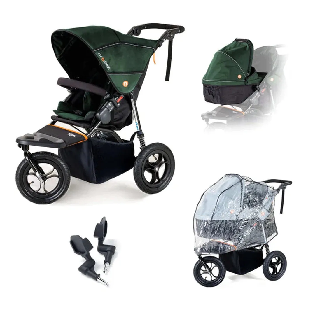 Out N About V5 New Parent Starter Bundle - Sycamore Green