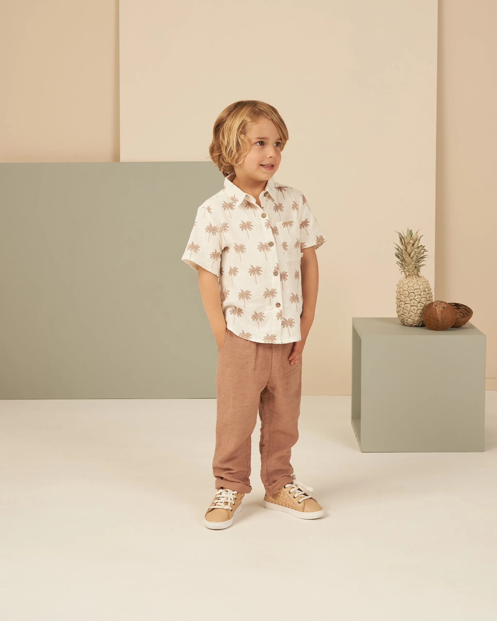 Paradise Collared Short Sleeve Shirt