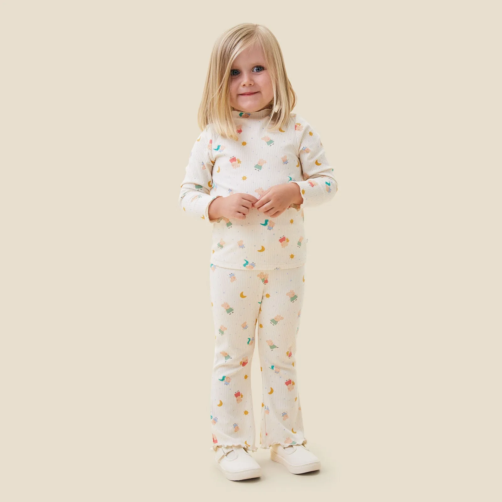 Peppa Pig Ribbed Top & Flares Outfit