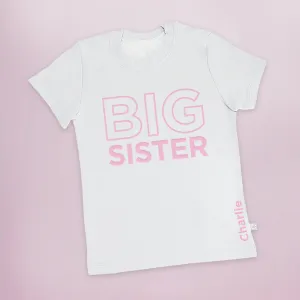 Personalised Big Sister T-shirt-Short-Sleeved