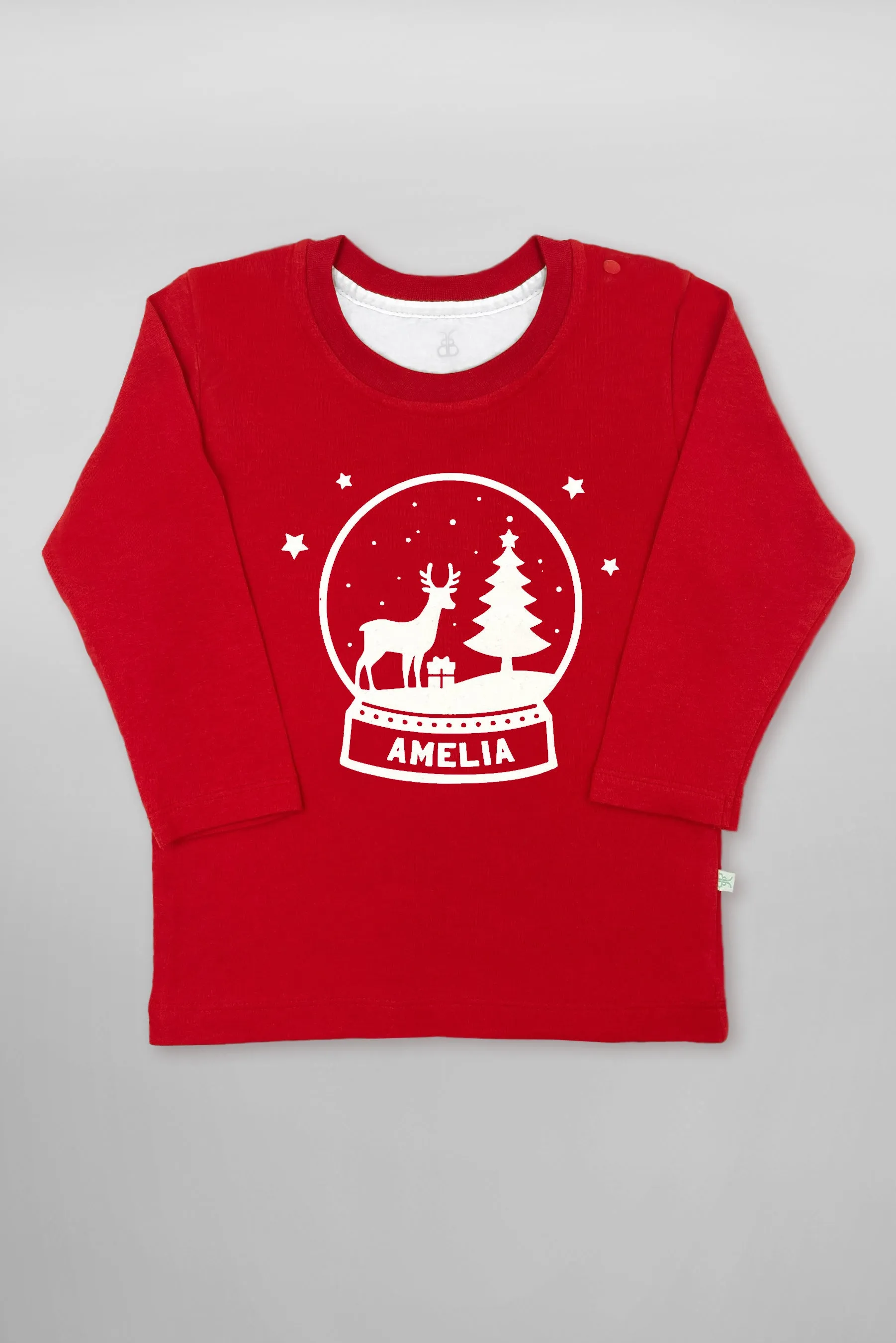 Personalised Christmas Snow Globe T-Shirt