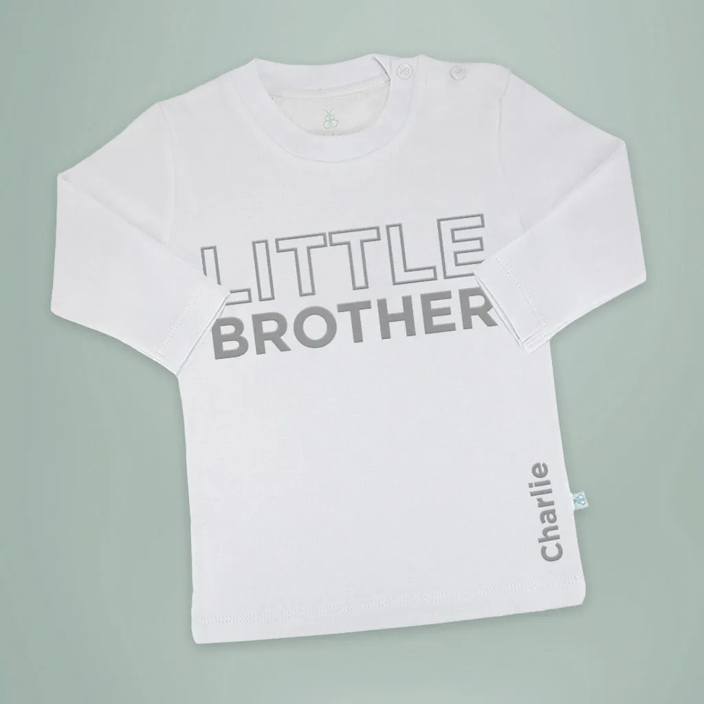 Personalised Little Brother T-shirt-Long-Sleeved