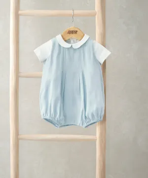 Pleated Romper & Bodysuit Set (2 Pieces) - White