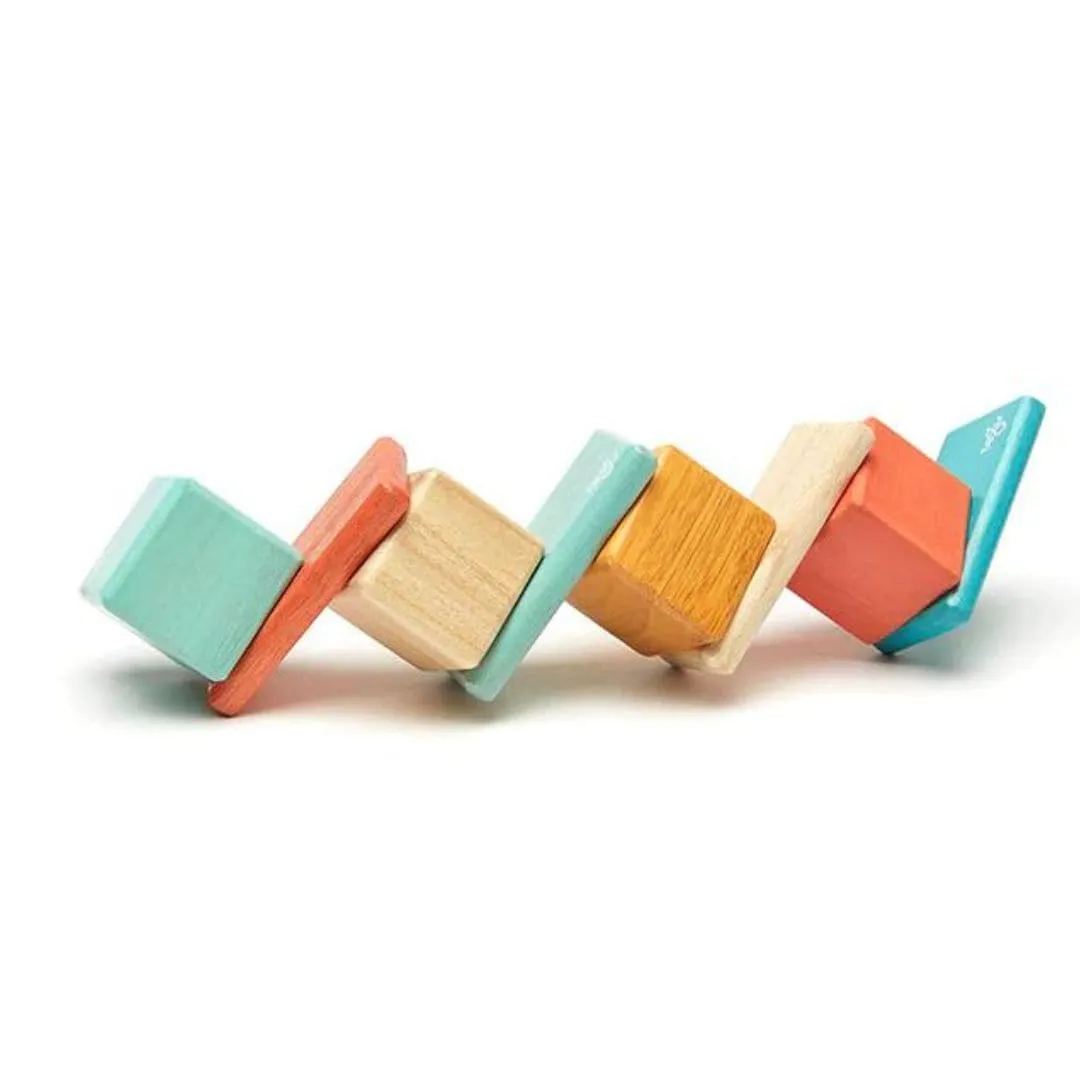 Pocket Pouch Wooden Magnetic Blocks - Sunset