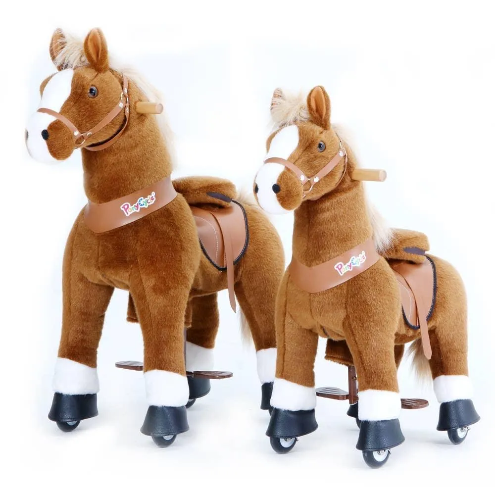 Pony Cycle U series Brown Horse with White Hoof