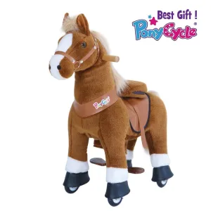 Pony Cycle U series Brown Horse with White Hoof