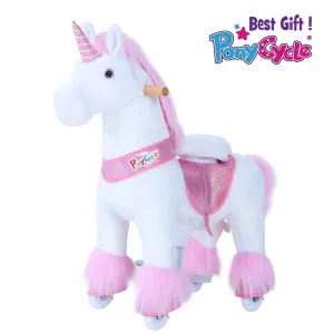 Pony Cycle U-Series Pink Unicorn With Pink Horn & Hair