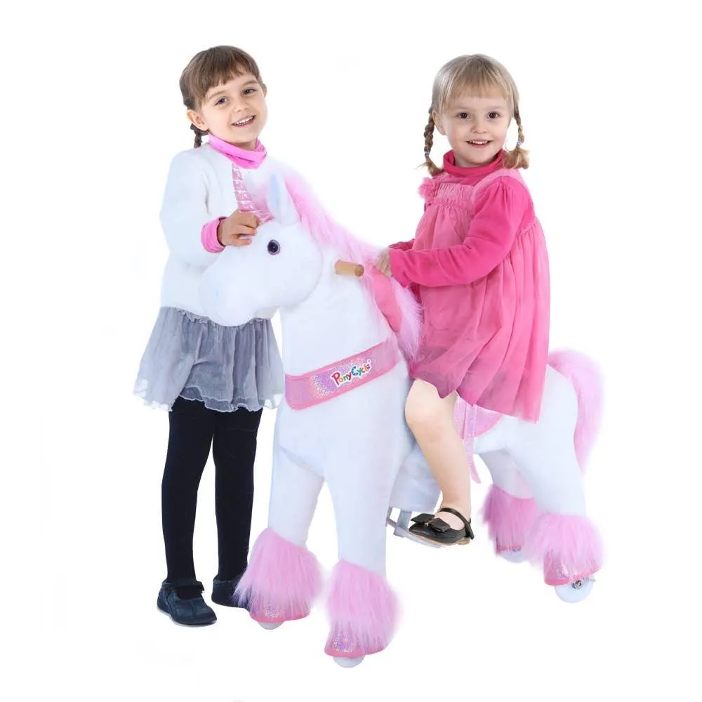 Pony Cycle U-Series Pink Unicorn With Pink Horn & Hair
