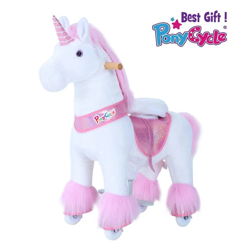 Pony Cycle U-Series Pink Unicorn With Pink Horn & Hair