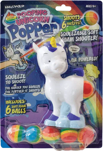 Pooping Unicorn Squeeze Popper