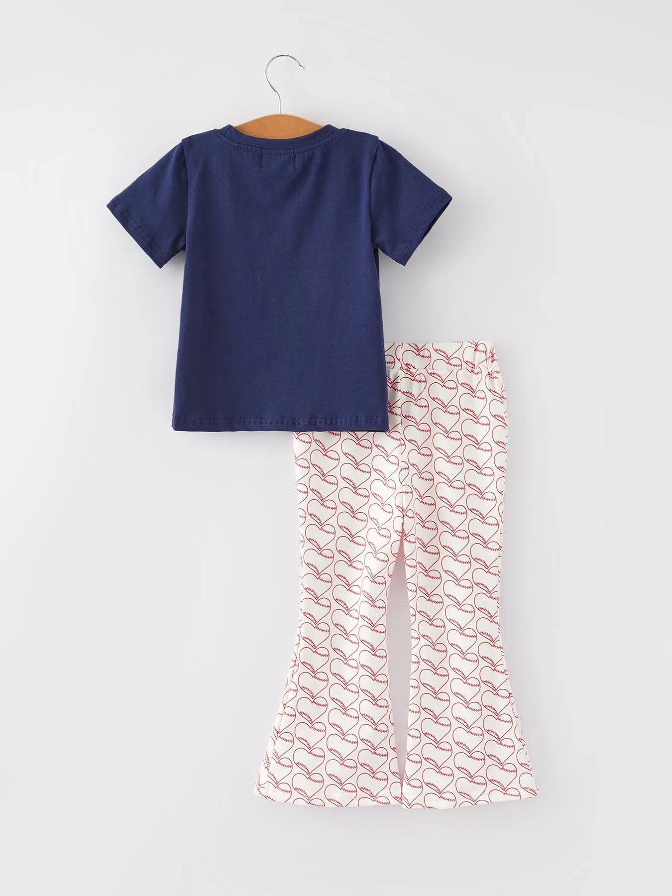 "game Day" Print Top   Pants Girls Set
