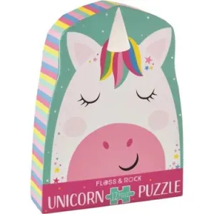 Rainbow Unicorn 12pc Shaped Jigsaw Shaped Box