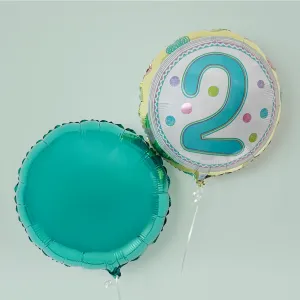 Second Birthday Pastel Balloons Duo
