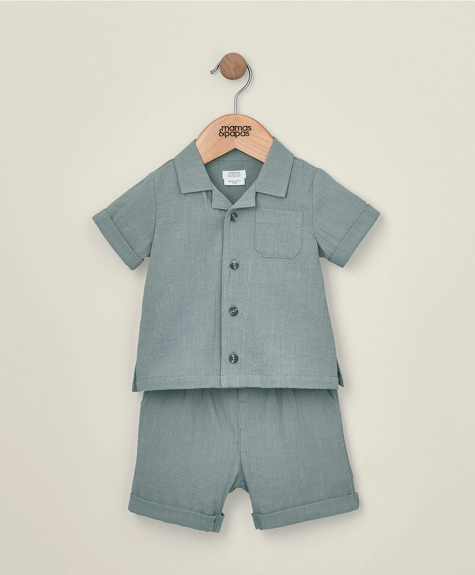Shirt and Short Outfit Set - Green