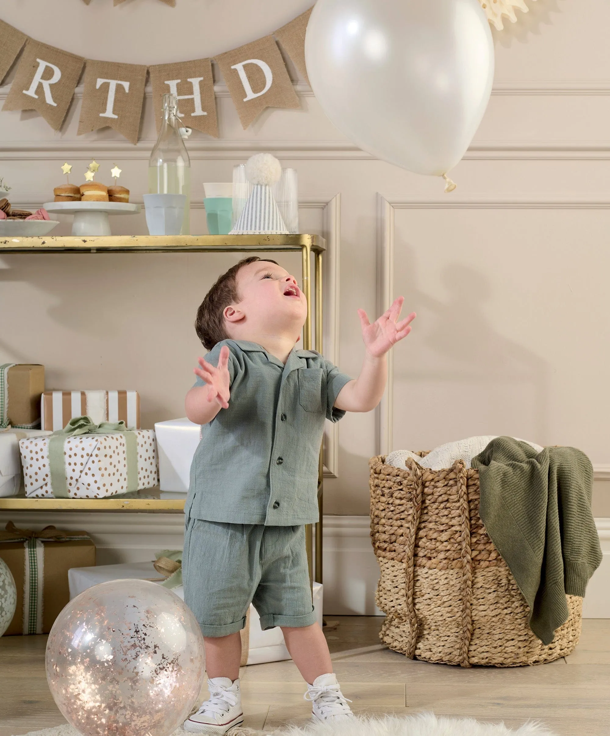 Shirt and Short Outfit Set - Green