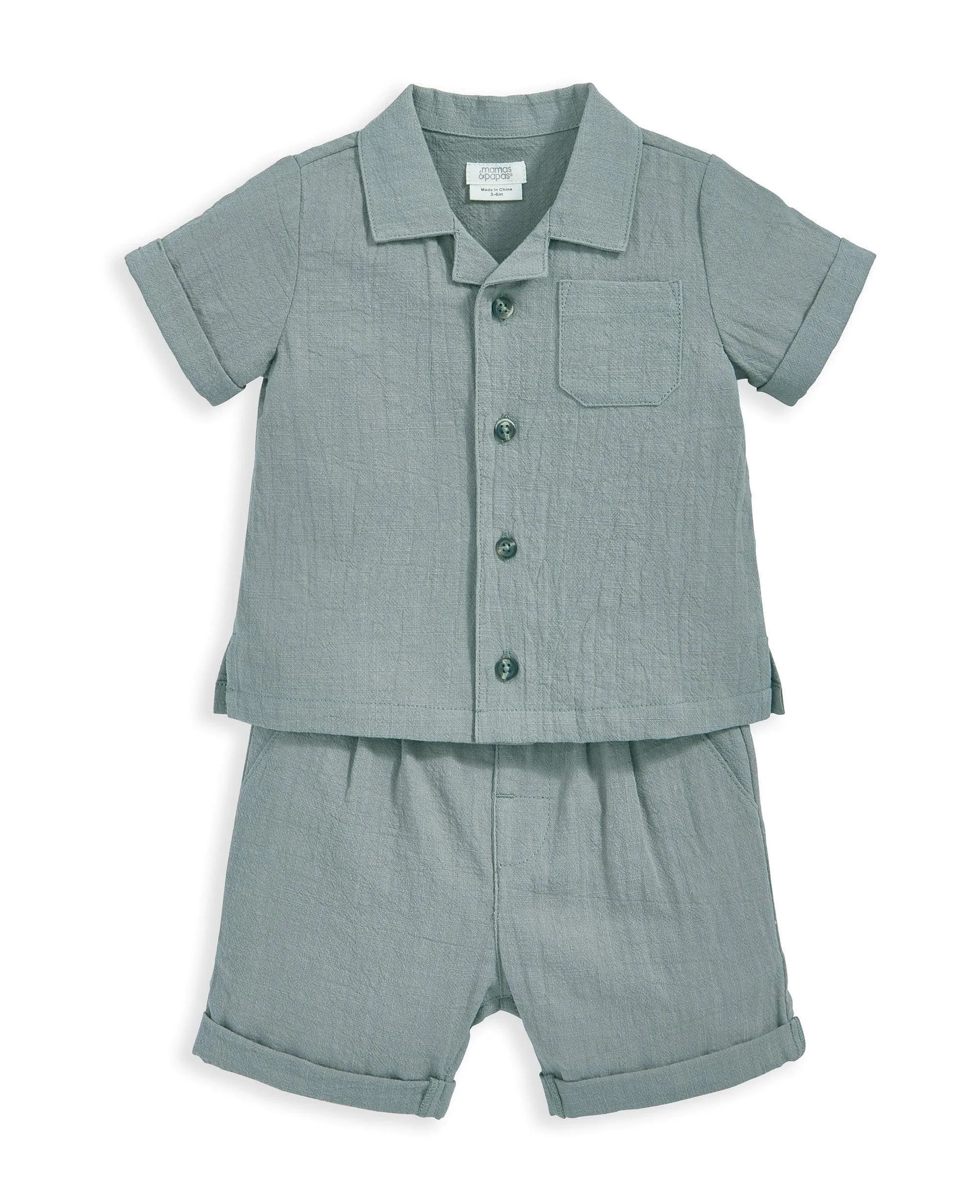 Shirt and Short Outfit Set - Green