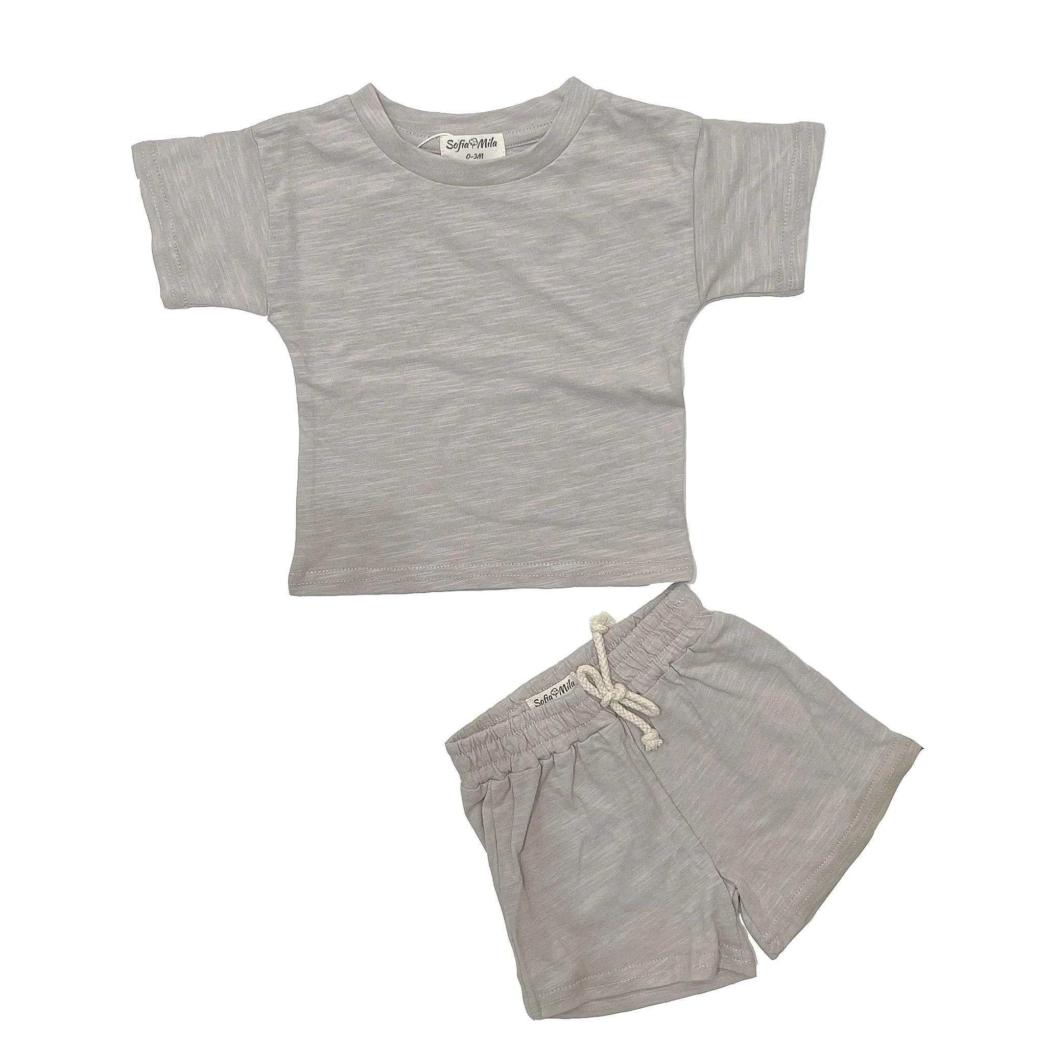 Shirts & Shorts Set with Stripes for Kids