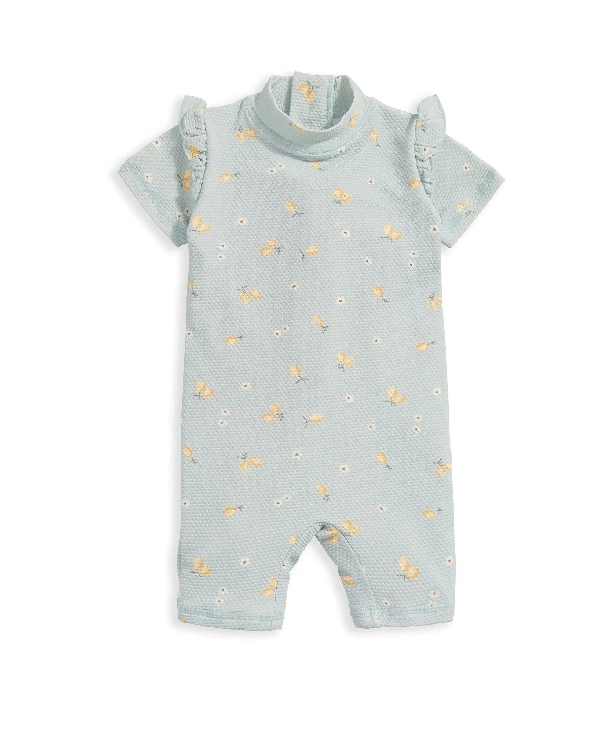 Short Sleeve Rashsuit Swimwear - Lemon