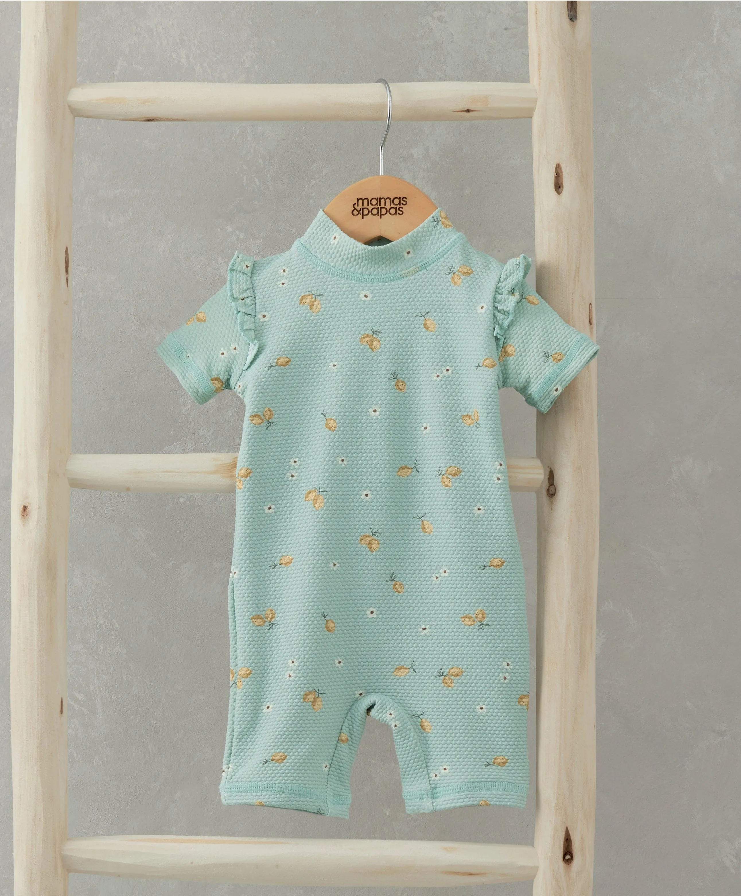 Short Sleeve Rashsuit Swimwear - Lemon