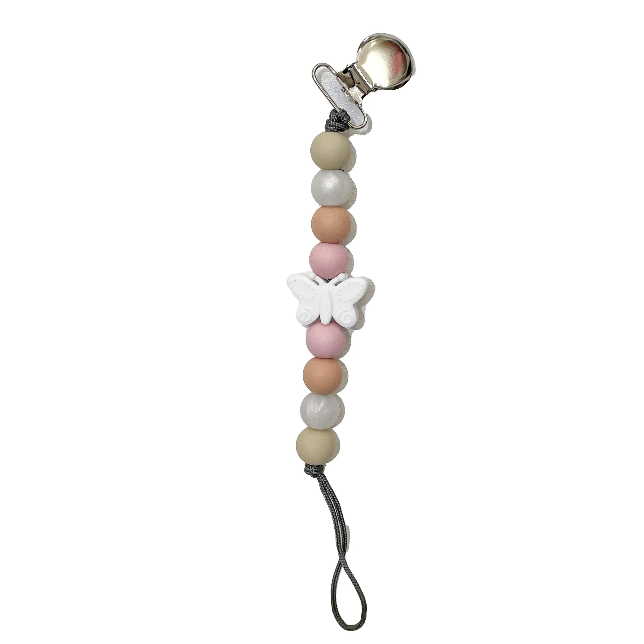 Silicone Baby Pacifier Clips With Design