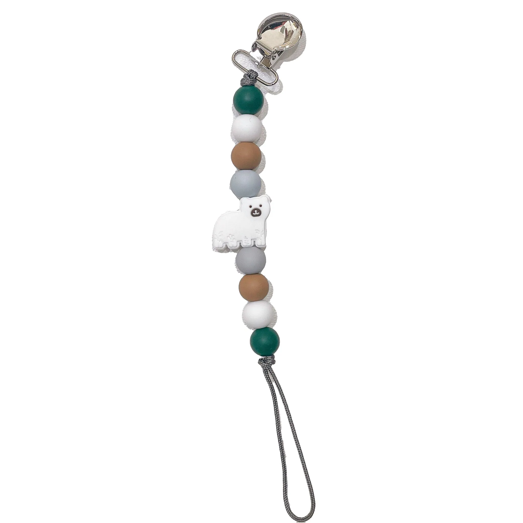 Silicone Baby Pacifier Clips With Design
