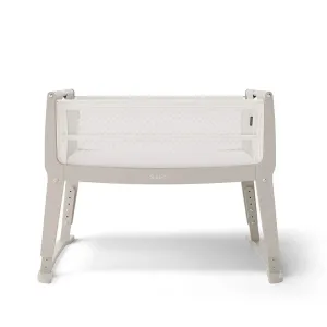SnuzPod Studio Bedside Crib & Mattress - Oslo Grey