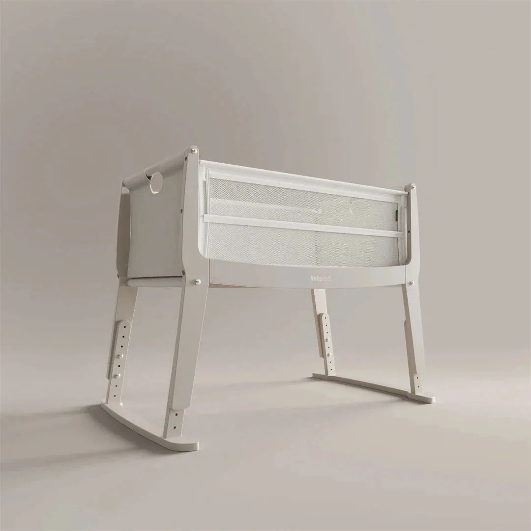 SnuzPod Studio Bedside Crib & Mattress - Oslo Grey