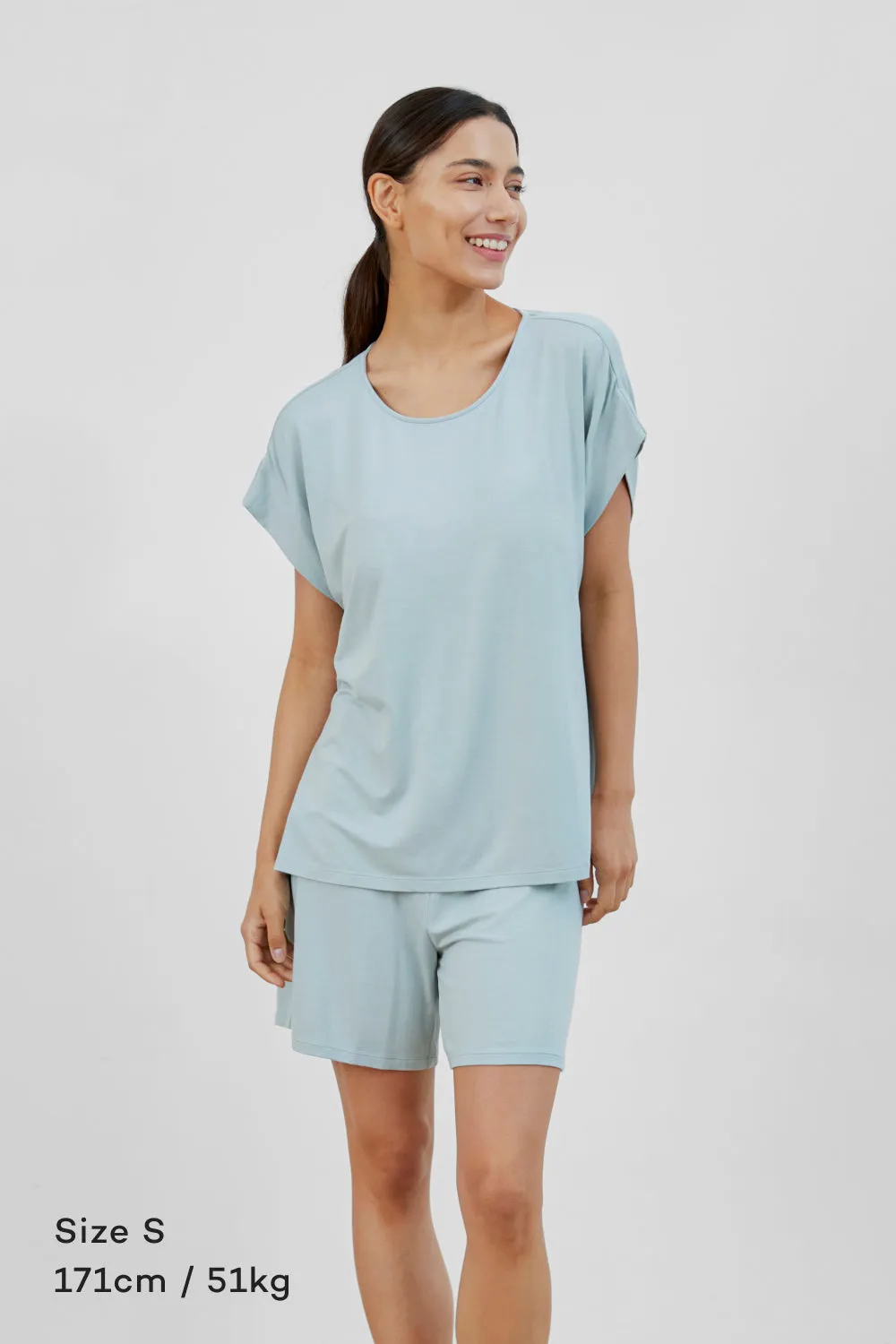 SUPERFINE MODAL Round Neck Top & Pants