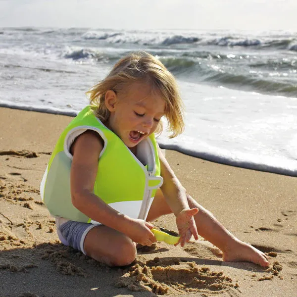 Swim Vest 1-2 Shark Tribe Blue Neon Citrus