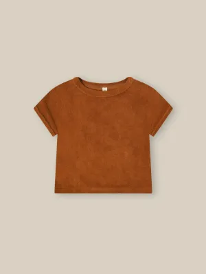 Terracotta Terry Boxy T-shirt