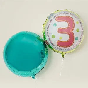 Third Birthday Pastel Balloons Duo