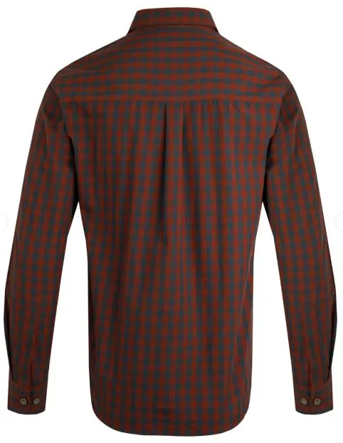 Weird Fish Lando Burned Henna Shirt Red